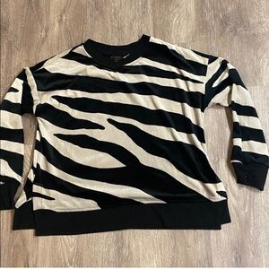 Donna Karan zebra top
